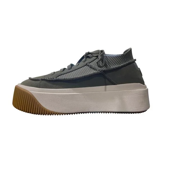 UGG EZ-Duzzit Platform Sneaker Lace-Up Clover Green 1152717 Size 10 - Picture 9 of 10